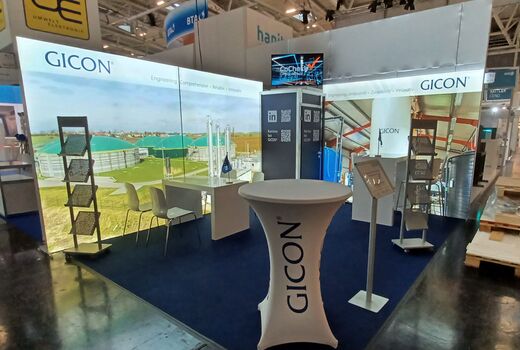 GICON-Messestand auf der IFAT 2022. Weltleitmesse für Wasser-, Abwasser-, Abfall- und Rohstoffwirtschaft