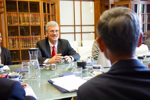 Man at the conference table